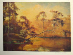 Louisiana Swamp  Print by Robert Rucker