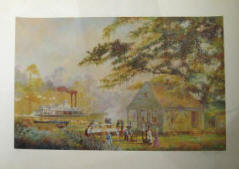 Acadians On Bayou  Print by Robert Rucker